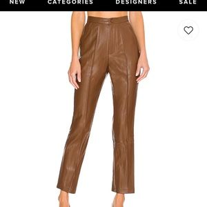 SNDYS - LENNOX PU PANT IN CHOCOLATE